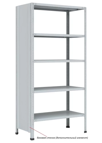 Стеллаж металлический Титан МС-750 2200x1500x300/5