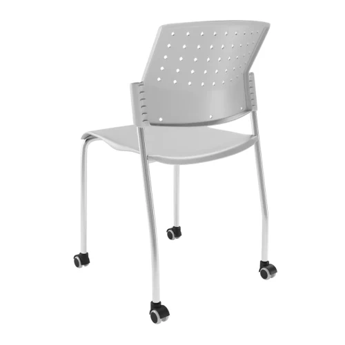 Стул Movie с колесами (пластик серый)