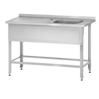 Ванна с рабочей поверхностью РПЦн 1200 «Norma Zn» м/о 500x400x250 (правая , ножка угловая)